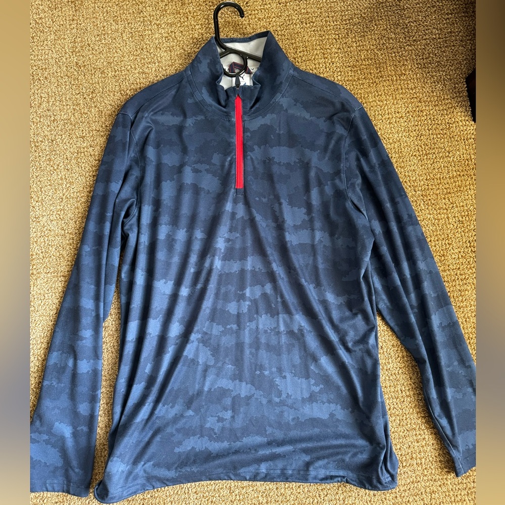 Men’s Navy Camo USA Golf Quarter Zip